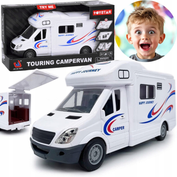KAMPER ZABAWKA DLA DZIECI AUTO KEMPINGOWE WAKACYJNY CAMPER MARZEŃ PREZENT