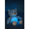 PLUSZOWY MIŚ USYPIACZ PROJEKTOR GWIAZD MUZYCZNA LAMPKA NOCNA I MELODIE BLUE