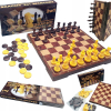 Szachy Warcaby MAGNETYCZNE Zestaw gier 2w1 GRA PL