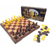 Szachy Warcaby MAGNETYCZNE Zestaw gier 2w1 GRA PL