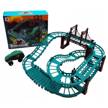 Tor Wyścigowy Dinozaur Dino Park ZESTAW autko