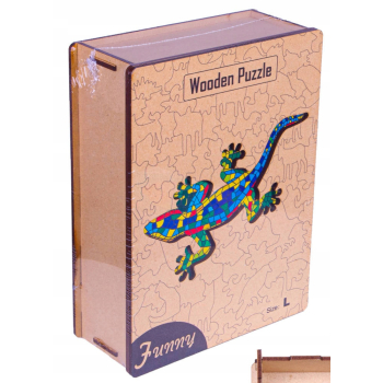 PUZZLE DREWNIANE Dla Dorosłych KLOCKI SKRZYNKA