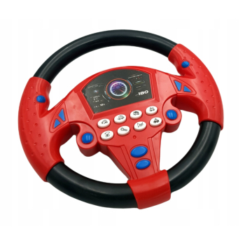 KIEROWNICA NA PRZYSSAWKI Czerwona F1 Z DŹWIĘKIEM SYMULATOR Dźwięki Jazdy