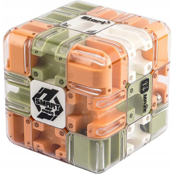 KOSTKA dla dzieci Z LABIRYNTEM I METALOWA KULKA GRA LOGICZNA CUBE MAZE 3D