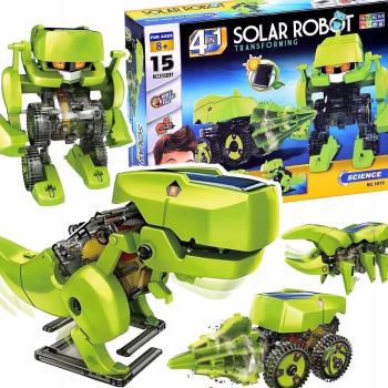 Solarny Dinozaur 4w1 Zabawka edukacyjna ROBOT Owad