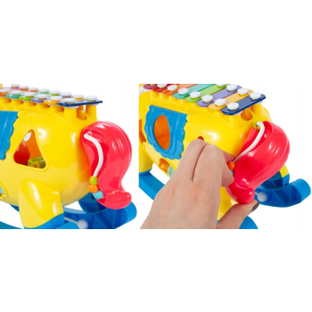 KONIK INTERAKTYWNY SORTER CYMBAŁKI ŚWIATŁO DŹWIĘK