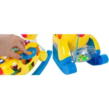 KONIK INTERAKTYWNY SORTER CYMBAŁKI ŚWIATŁO DŹWIĘK