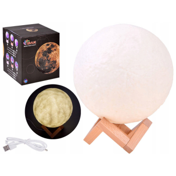 Lampka nocna Księżyc Moon Light 3D 18cm ZA3826