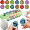 Jajka DINOZAURY UKŁADANKA MONTESSORI Dopasuj KSZTAŁTY SORTER JAJKO PUZZLE