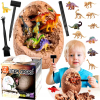 JAJO DINOZAURA JUMBO SKAMIELINA + 12 FIGUREK DINOZAURA W JAJKU ZESTAW XXL