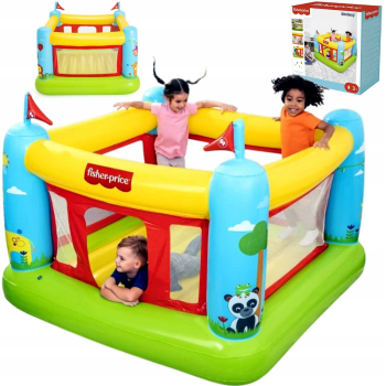 ZAMEK DMUCHANY FISHER-PRICE TRAMPOLINA DO SKAKANIA BESTWAY DOMEK DLA DZIECI