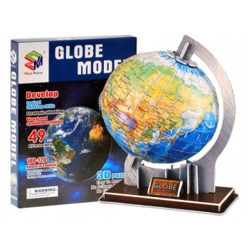 GLOBUS 3D PRZESTRZENNE Puzzle 49 elementów puzzle kula ziemska ZA0936