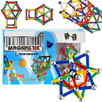 Klocki Kulki Magnetyczne 60 el. Magnesy