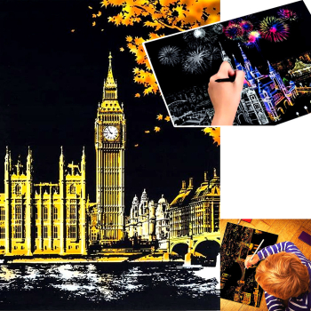 Magiczna Zdrapka ZDRAPYWANK Wieża Big Ben Londyn