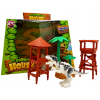 Dinozaur figurka TREX ZESTAW klocków FOREST klocki domek zabawka na prezent