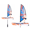 Zdalnie sterowany świecący WINDSURFER pływający na pilota RC0740