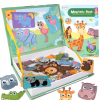 UKŁADANKA MAGNETYCZNA KLOCKI MAGNETYCZNE PUZZLE ZWIERZĘTA MONTESSORI