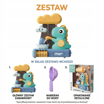 Zabawka Do Kąpieli Wody Dinozaur Fontanna Wodna Basen Prysznic Dla Dziecka
